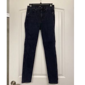 Madewell Black 10 inch High Rise Skinny Jean